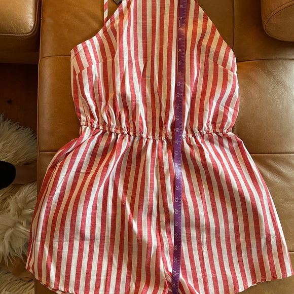 Red & White Stripe Romper M - Picture 8 of 8
